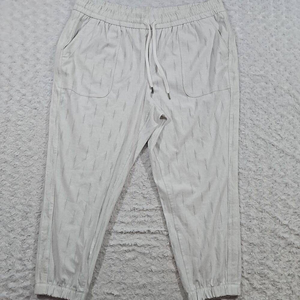 Athleta Farallon Printed Jogger Womens Size 22 NWOT Spliced Magic Veil Grey
